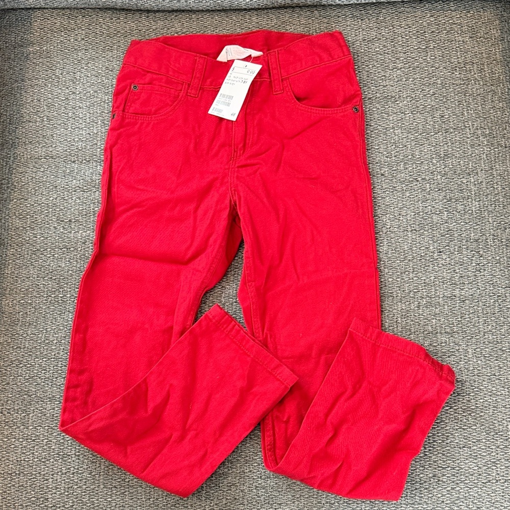 H&M Kids Bright Red Jeans